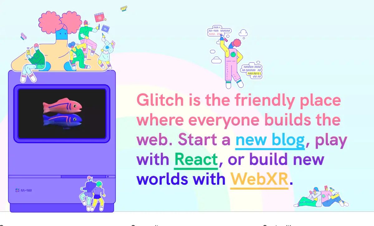 Glitch 網站貼紙