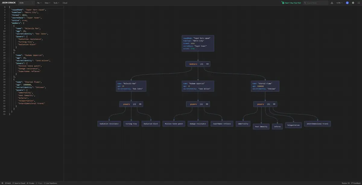 JSON Crack 编辑器