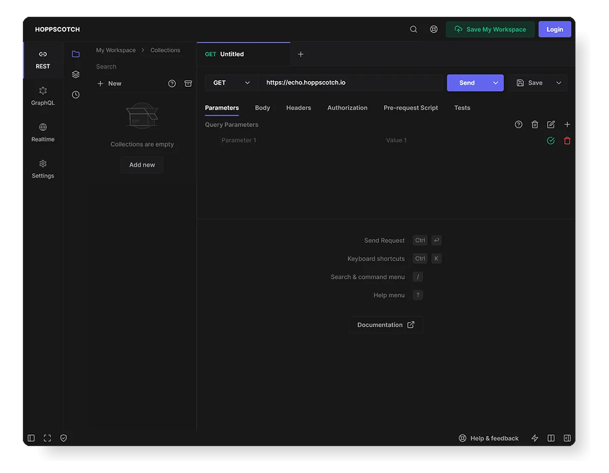 Hoppscotch Interface